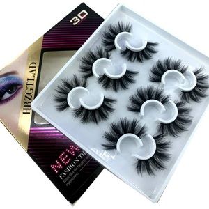 HBZGTLAD 6 Pairs Fluffy False Eyelashes